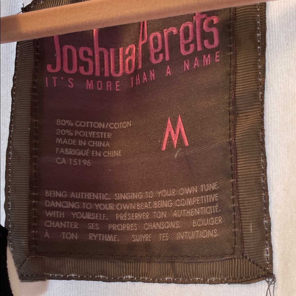 ✨Y2K✨JOSHUA PERETS 🎀 Zip Hoodie White Pink Logo - Size M - Picture 2 of 9